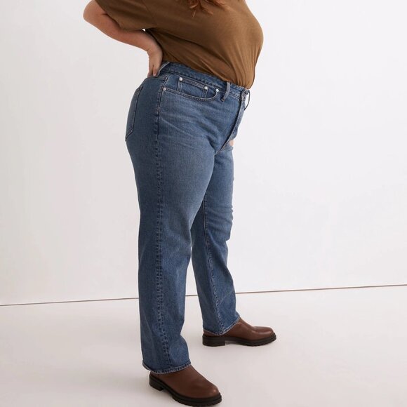 NWT Madewell Plus Curvy Perfect Vintage Straight Jean in Mayfield Wash size 14W - Picture 2 of 10